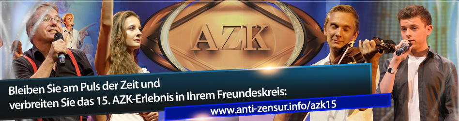 Bleiben Sie am Puls der Zeit und verbreiten Sie das 15.AZK-Erlebnis in Ihrem Freundeskreis